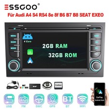 DAB+ Für Audi A4 S4 RS4 RNS-E Autoradio Carplay Android 14 RDS 32G NAVI WIFI SWC