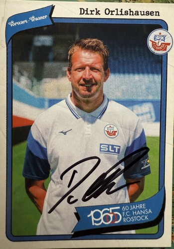 Autogrammkarte trainer dirk - autogrammkarte, tw