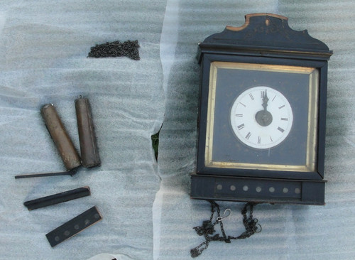 Antike holz wanduhr - antike,
