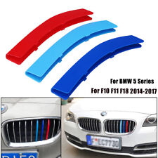 M Farben Frontgrill Insert Nieren Kühlergrill Trim für BMW 5er F10 F18 2014-2017