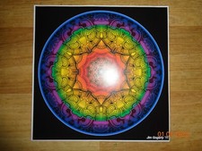 Psychedelic Art Print Spirit Fractal Tribal Abstract Acid Poster Bild 20x20