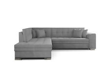 Ecksofa mit Schlaffunktion Plavio ohne Bettkasten Gewebe Modern L-Form Sofa 23