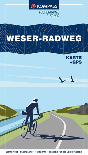 Kompass fahrrad tourenkarte - kompass, fahrrad-tourenkarte