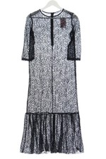 ZARA Spitzenkleid Damen Kleid Gr. DE 36 schwarz Casual-Look