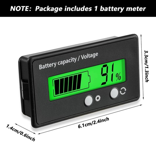 Lcd digital 12v batterie - lcd,