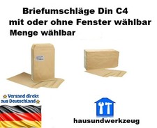 Briefumschläge Umschläge DIN C4 Versandtaschen für DIN A4 mit oder ohne Fenster