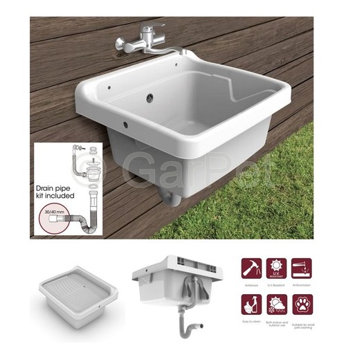 Waschbecken set ausgussbecken - waschbecken,