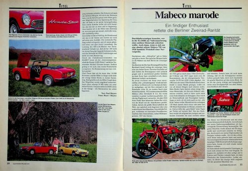 Oldtimer praxis 1991 mabeco - oldtimer,