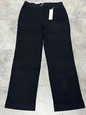 Neu Esprit Damen Stoff Chıno Hose Gr 38 Schwarz