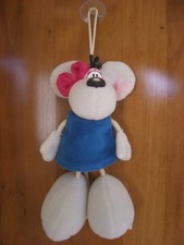 Diddl Maus mit Saugnapf zum Aufhängen Stofftier Plüschfigur Kuscheltier 18cm