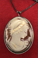 Antik Damen Silber Anhänger