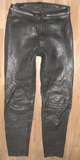 KRAWEHL Herren- Motorrad - Lederhose / Biker - Kombihose in schwarz ca. Gr. 46