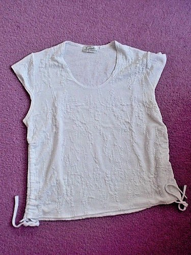 Bluse texturiert cap ärmel - texturiert,,