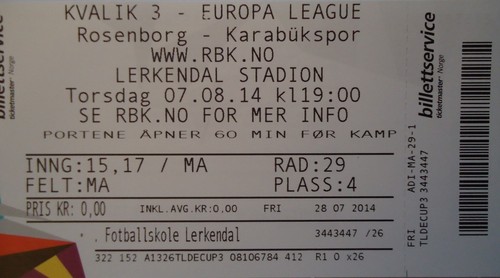 Mint ticket uefa 2014 - ticket, 2014/15