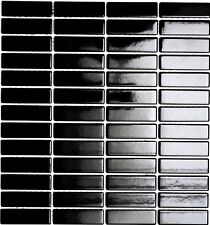 Keramikmosaik schwarz Wand Boden Küche Bad Spiegel Fliesen Art:WB24-0302|1 Matte