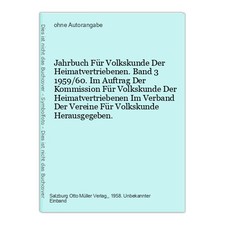 Jahrbuch Für Volkskunde Der