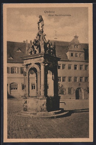 Oschatz alter marktbrunnen - oschatz,,