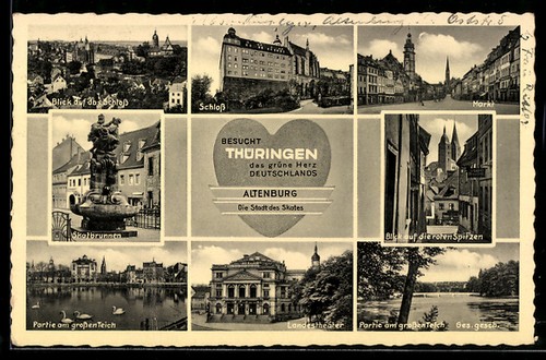 Altenburg schloss markt - schloss,,