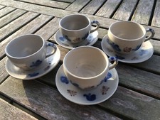 4 Teetassen getöpfert Ton