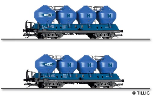 2tlg set staubsilowagen - tt, 2tlg.