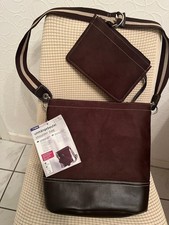 Umhängebeutel Shoulder Bag Tchibo Farbe Choco mit Kosmetiktasche