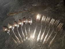 Antik WMF Jugendstil Art Déco Kaffee-Besteck Modell 1700 / 6 Personen / 13 Teile