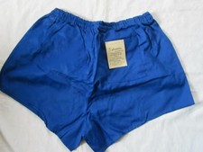 Herren Sporthose-Blau-Turnhose mit Slip-ungetragen/Label-Gr.6-DDR...