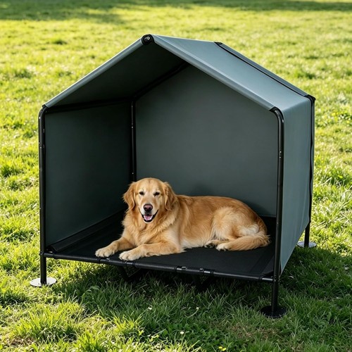 Hunde zelt mit hundebett - mit, hundebett,
