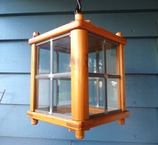 Hängelampe Holz mit