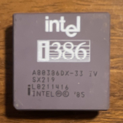Intel i386dx prozessor - i386dx-33, 33