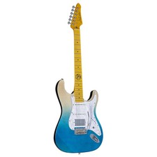 J&D ST-Flame Blue E-Gitarre