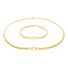 Second Hand Brautschmuck Set Kette mit Armband 25324174 getragen