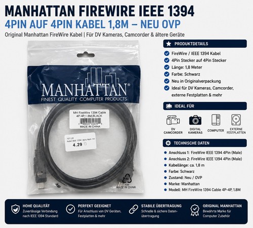 Manhattan firewire ieee - manhattan, 1394