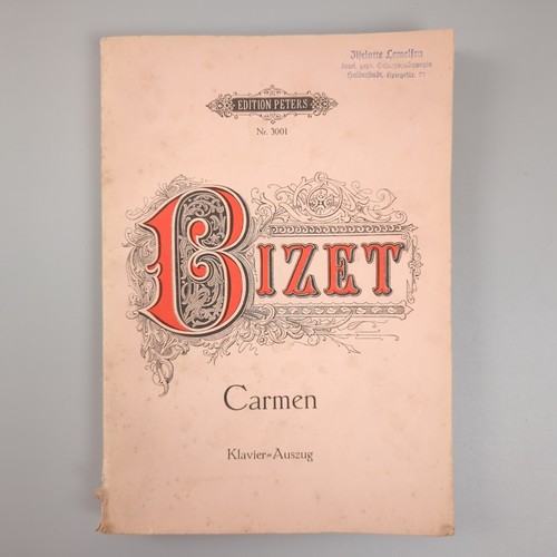 Bizet carmen klavier auszug - carmen,