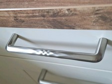 29 Stück Furnipart Möbelgriff Shuffle LA 160,  Zinkdruckguss Edelstahl Effekt 