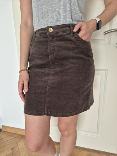 Schöner weicher cord minirock - weicher,