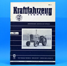 DDR KfT Kraftfahrzeugtechnik 10 1953 Traktor Belarus Falzo-Motorroller Vergaser