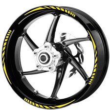 Komplettset Aufkleber Streifen Felgen Räder Reifen Motorrad Sport 17 Zoll...