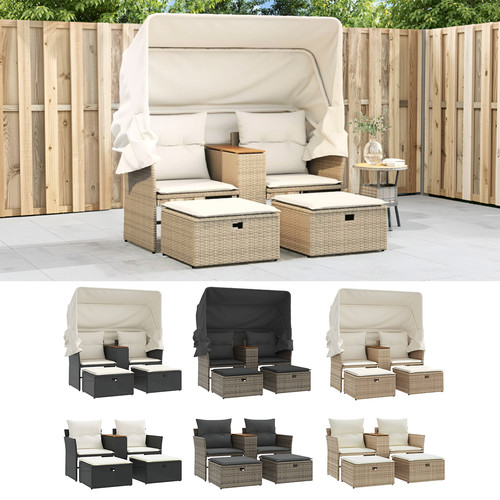 Poly rattan gartensofa - poly,