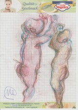 Markus Lüpertz, orig Aquarel,  14,5x21 cm, auf Papier