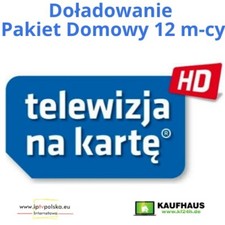 12 m-cy DOMOWY Telewizja na Karte Aufladung NC+ TVN Doladowanie Polsat TnK NC+