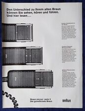 Braun Micron Vario 3, Rasierer,   originale Werbung aus 1986