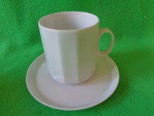Kaffeetasse 2 tlg Polygon weiß 8 x 6,7 cm kein Hotelgeschirr  Rosenthal