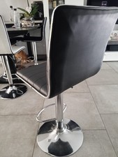 Barhocker Schwarz 4 Stk. Kunstleder Gebraucht Guter Zustand