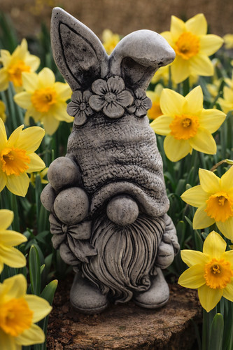 Steinfigur hase ostern - hase,