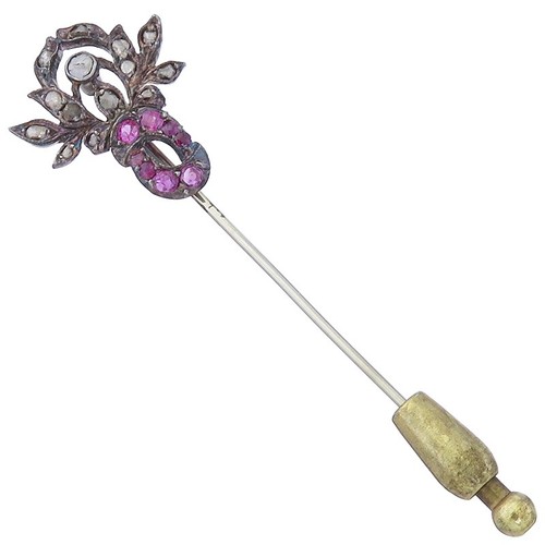 Brosche anstecknadel rubine - anstecknadel,