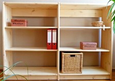 Regal Regalsystem Bücherregal Holz Kiefer massiv natur flexibel & erweiterbar