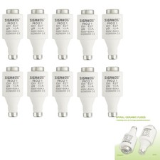 Kabelschutz, Sicherungseinsatz, Keramik, E27, 10A, 500V, Diazed, 10er Pack