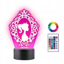 3D LED-Lampe Barbie