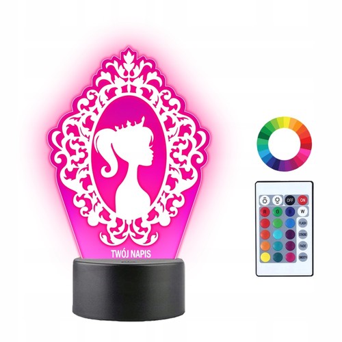 Led lampe barbie - 3d,